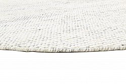 Tapis rond - Plockton (gris/blanc/vert)