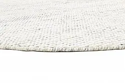 Tapis rond - Plockton (gris/blanc/vert)