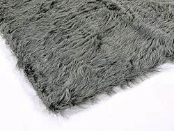 Tapis à poils longs - Pomaire (gris/vert)