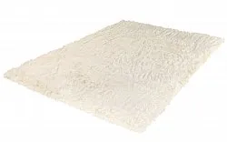Tapis à poils longs - Pomaire (blanc cassé)