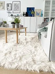 Tapis à poils longs - Pomaire (blanc)