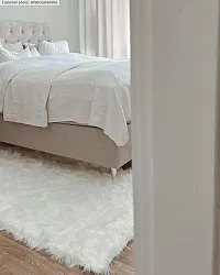Tapis à poils longs - Pomaire (blanc)