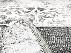 Tapis Wilton - Santi (gris/blanc)