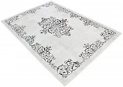 Tapis Wilton - Santi (blanc/noir)