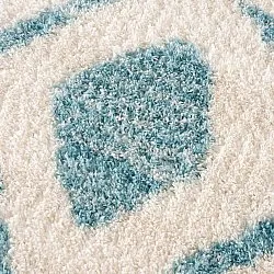 Tapis à poils longs - Chianti (bleu)
