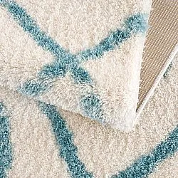 Tapis à poils longs - Chianti (bleu)