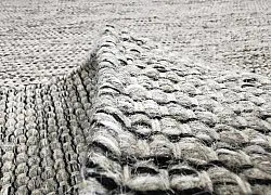 Tapis en laine - Otago (gris/noir)
