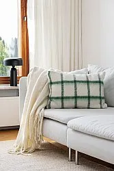 Housse de coussin en mélange de laine - Rachel (vert)