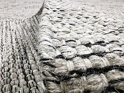 Tapis en laine - Otago (gris/noir)