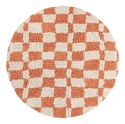 Tapis rond - Atrani Natural Cotton Shaggy (orange)