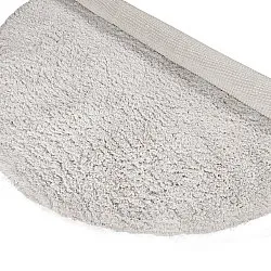 Tapis rond - Combarro Solid Cotton Shaggy (crème)