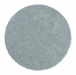 Tapis rond - Combarro Solid Cotton Shaggy (bleu clair)
