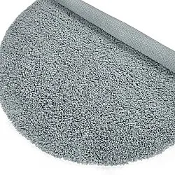 Tapis rond - Combarro Solid Cotton Shaggy (bleu clair)