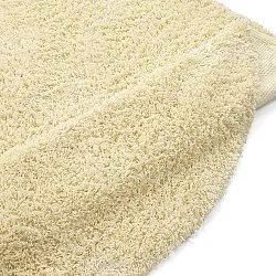 Tapis rond - Combarro Solid Cotton Shaggy (jaune clair)