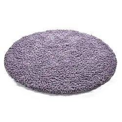 Tapis rond - Combarro Solid Cotton Shaggy (violet clair)