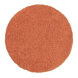 Tapis rond - Combarro Solid Cotton Shaggy (orange clair)