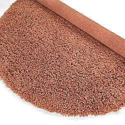 Tapis rond - Combarro Solid Cotton Shaggy (orange clair)