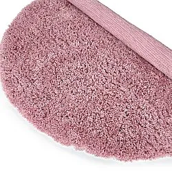 Tapis rond - Combarro Solid Cotton Shaggy (rose clair)