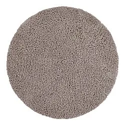 Tapis rond - Combarro Solid Cotton Shaggy (taupe)
