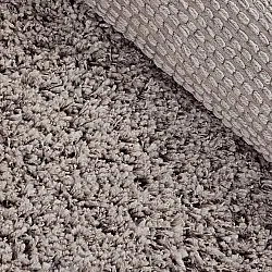 Tapis rond - Combarro Solid Cotton Shaggy (taupe)