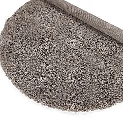 Tapis rond - Combarro Solid Cotton Shaggy (taupe)