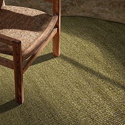 Tapis rond - Hamilton (vert mousse)