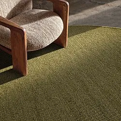 Tapis rond - Hamilton (vert mousse)