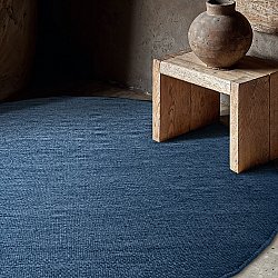 Tapis rond - Hamilton (bleu marine)