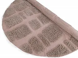 Tapis rond - Otranto Natural Cotton Shaggy (taupe)