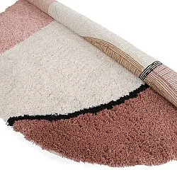 Tapis rond - Perast Natural Cotton Shaggy (multicolore)