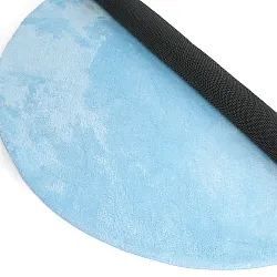 Tapis rond - Aranga Super Soft Fur (bleu clair)