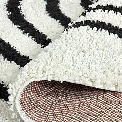 Tapis ronds - Cluny (blanc/noir)