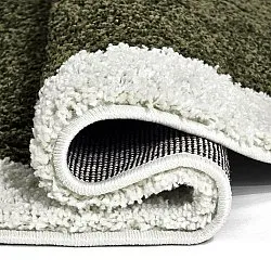 Tapis ronds - Conques (vert/blanc)