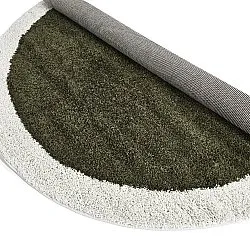 Tapis ronds - Conques (vert/blanc)