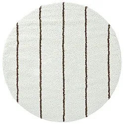 Tapis ronds - Eze (blanc/marron)