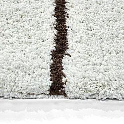 Tapis ronds - Eze (blanc/marron)