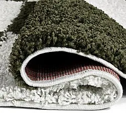 Tapis ronds - Gordes (vert/blanc)