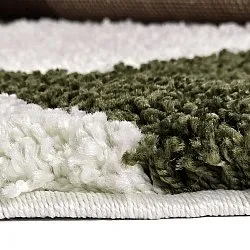 Tapis ronds - Gordes (vert/blanc)