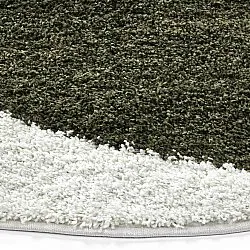 Tapis ronds - Sanghar (blanc/orange/vert)