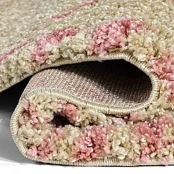Tapis ronds - Tiznit (beige/rose)