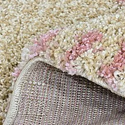 Tapis ronds - Tiznit (beige/rose)