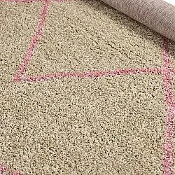 Tapis ronds - Tiznit (beige/rose)