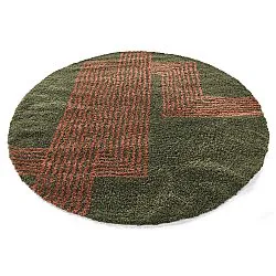 Tapis ronds - Zagora (vert/orange)