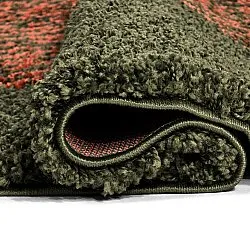 Tapis ronds - Zagora (vert/orange)