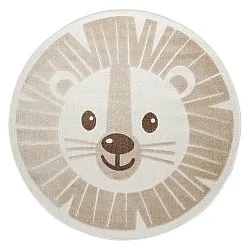 Tapis rond pour enfants - Kind Lion (crème)