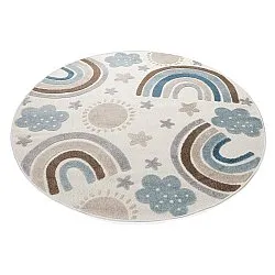 Tapis rond pour enfants - Rainbow Potpourri (crème/multicolore)