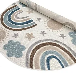 Tapis rond pour enfants - Rainbow Potpourri (crème/multicolore)