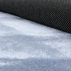Tapis rond - Aranga Super Soft Fur (bleu acier)