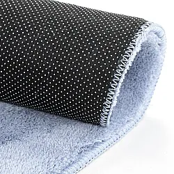 Tapis rond - Aranga Super Soft Fur (bleu acier)