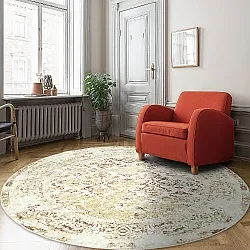 Tapis rond - Denizli (beige)